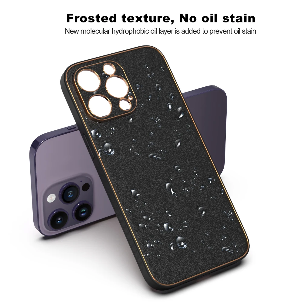 New products Mobile Accessories Luxury leather funda armor case high quality hard back cover For iPhone 14 Pro Max