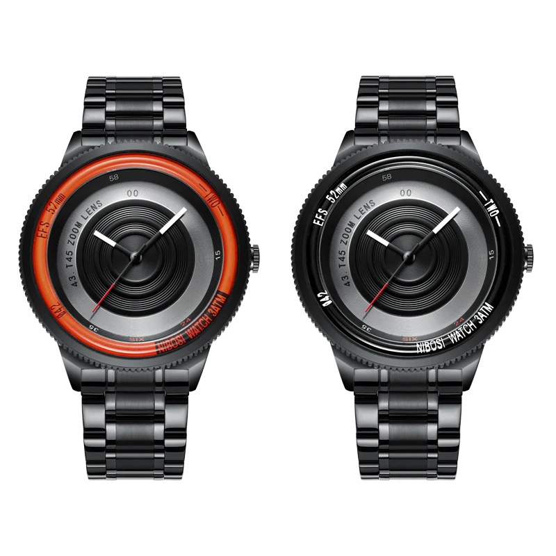 NIBOSI 2359 водонепроницаемые брендовые Роскошные наручные часы Reloj Montres Homme спортивные Уникальный дизайн модные кварцевые для мужчин