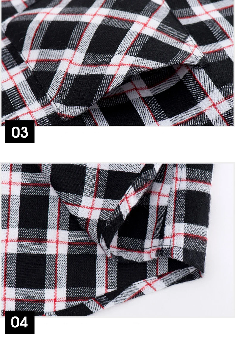 2024 Classic Men Flannel Plaid Shirts Male Brand Clothing High Quality 100% Cotton Casual Long Sleeve Shirts