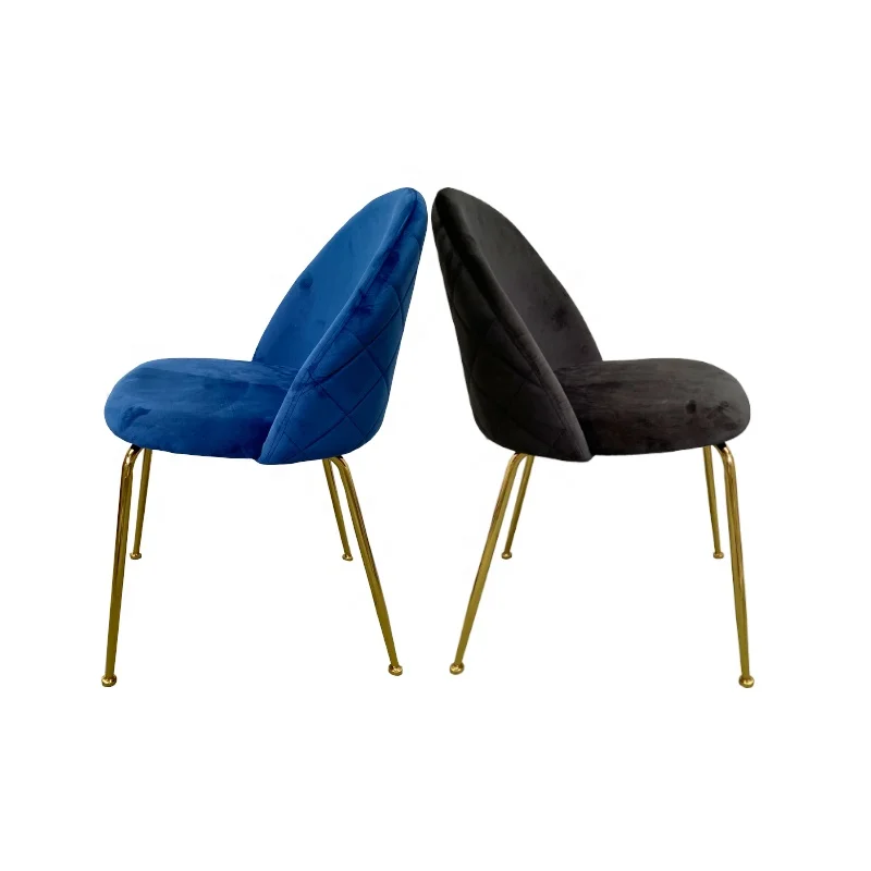 Free Sample Dining Modern Pink Fabric Blue Black Green Crushed Grey Gold Dine Table Tufted Red Luxury French Velvet Chair