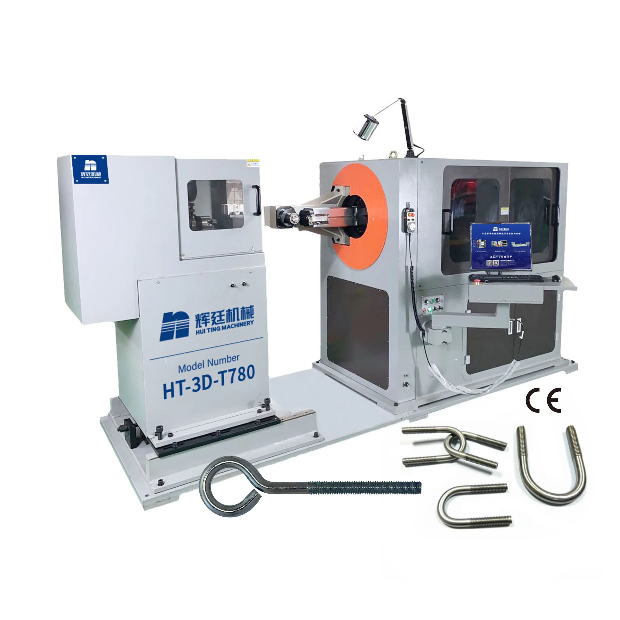 Huiting OEM/ODM automatic 3-8mm 7Axis dobladora de tubo CNC thread bending machine and tube bender pipe bender bending machines