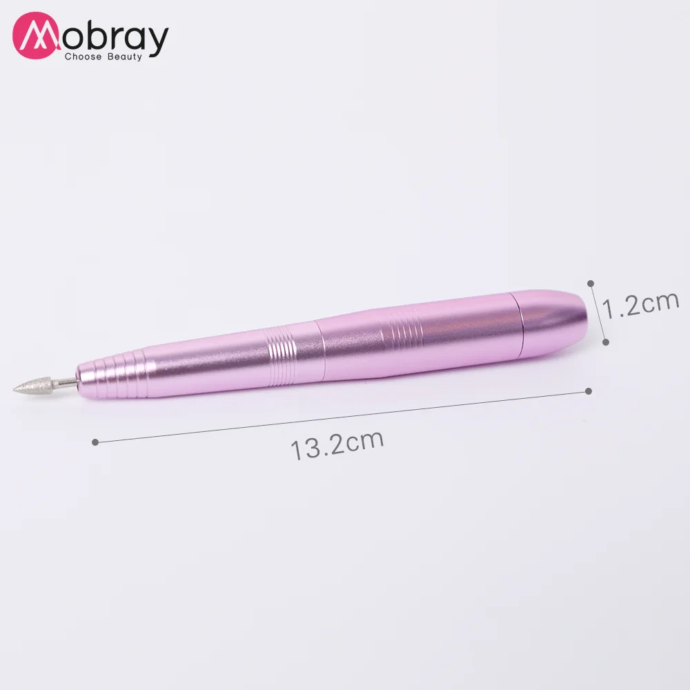 Профессиональная розовая дрель для ногтей, электрическая ручка, 6 насадок, набор для ухода за ногтями 100-240 в, Машинка для педикюра и маникюра, инструмент для дизайна ногтей