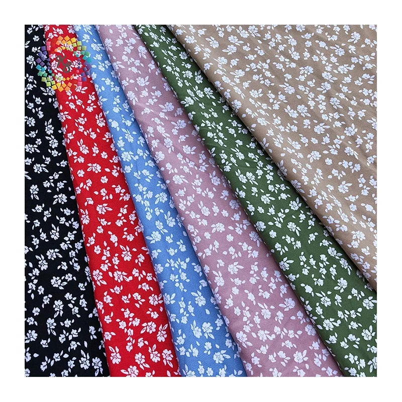 Soft Elastane Floral Printed Four Way Stretch Fabric For Dresses