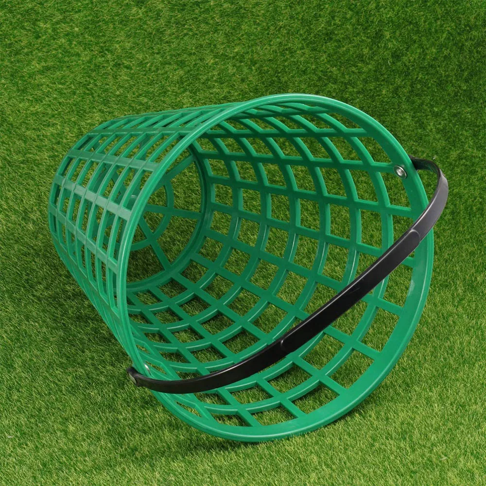 High Capacity Plastic Driving Range Golf Ball Baskets Hold 50/75/100/150 Balls Green Black Golf Balls Container