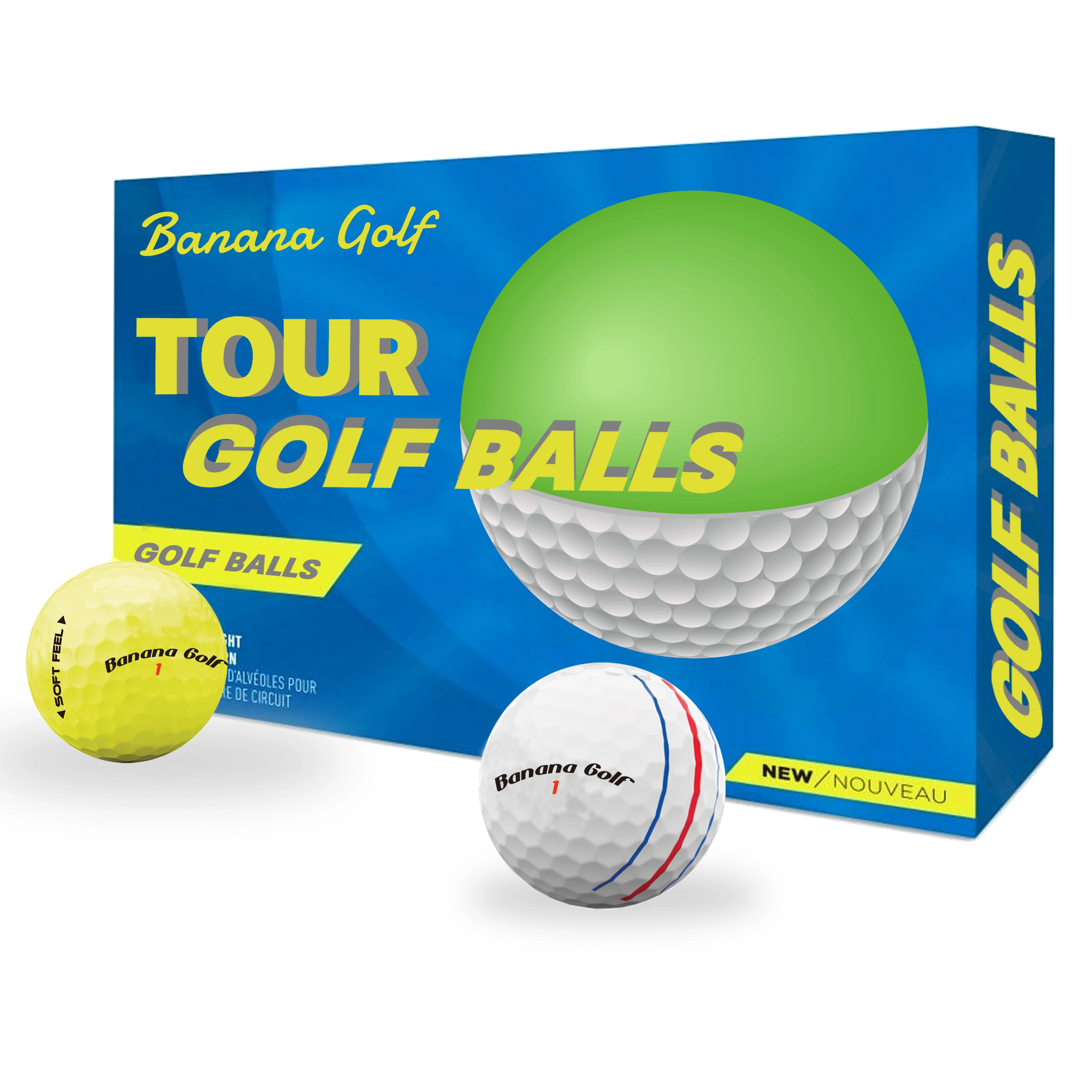 Top Ranking 2 3 4 Layers USGA Standard Soft Urethane Custom Golf Balls Distance Surlyn Tournament Custom Logo Golf Balls