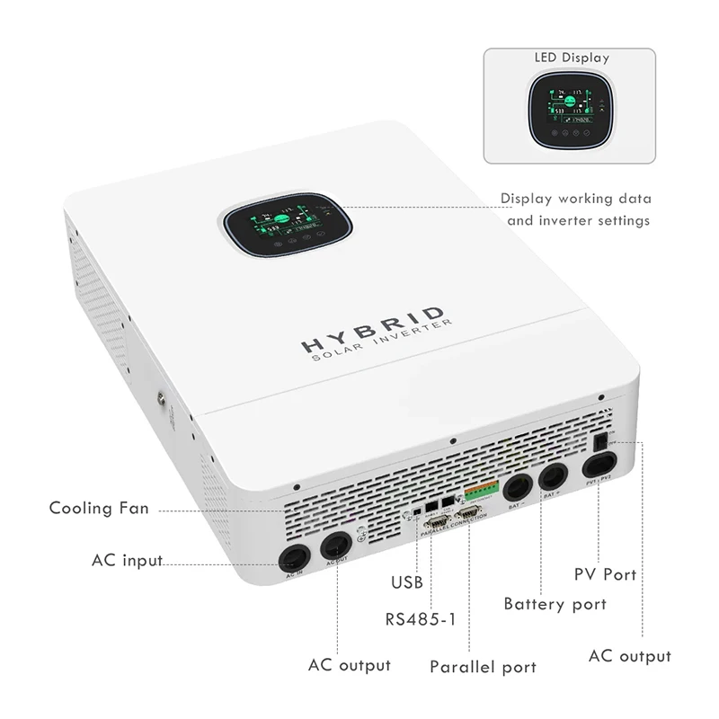 Sunwave новый инвертор с разделенной фазой 110 В 120 6 кВт 10 12 двухфазный MPPT