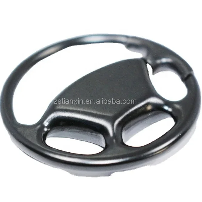 Custom logo mini Car Steering Wheel emblem for promotional Keychain