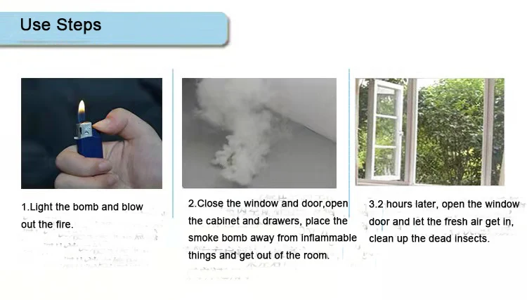 Эффективное средство от комаров и блох, средство для уничтожения клопов, инсектицид от дыма, средство для фумигации тараканов, автомобильный фумигатор, дым