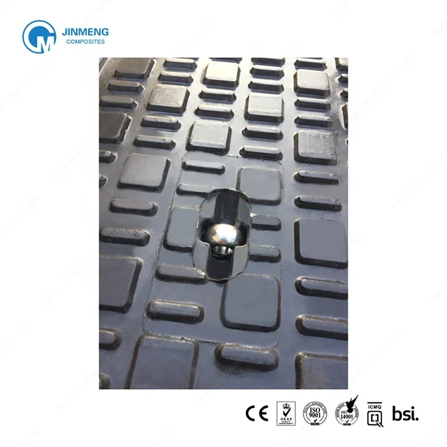 Square  Waterproof  Composite Manhole Cover EN124 D400 CO600x600mm