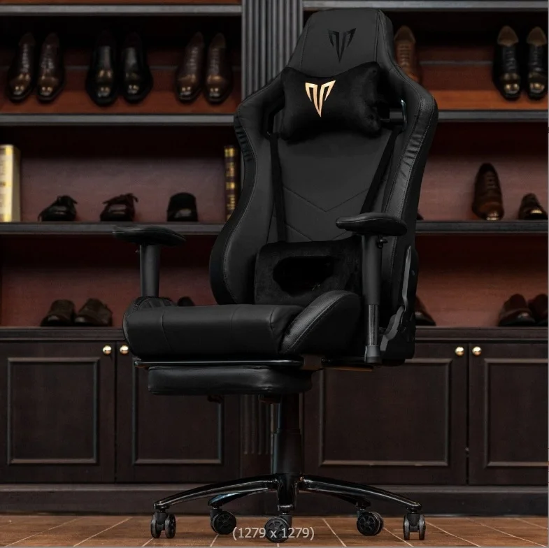 Wholesale Customized Brown Ergonomic Computer Game Desk  Reclining Gamer Seat Height Adjustment Gaming Chair with Footrest