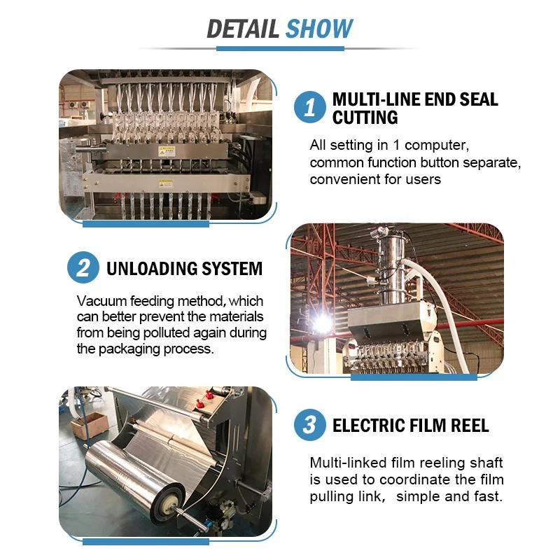 Shengwei Machinery high productivity coffee cocoa powder filling multi lane small stick sachet packing machine