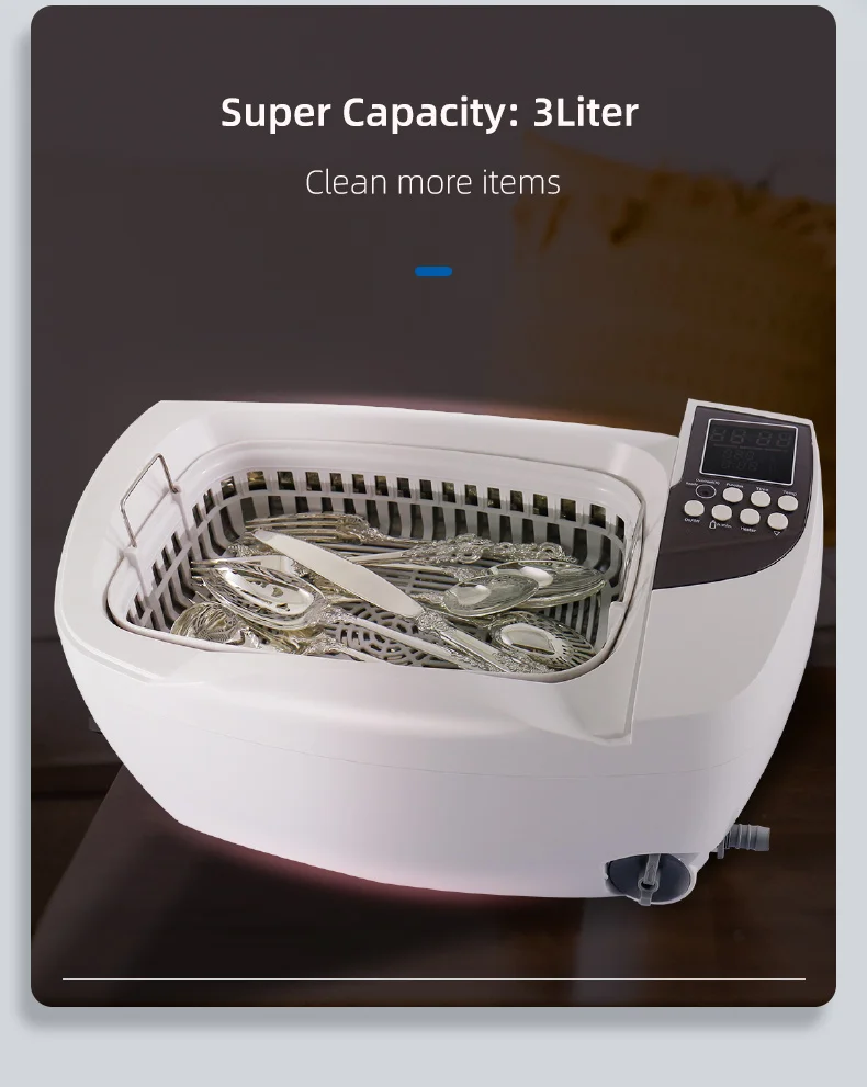 CD-4830 3000ml Codyson jewelry printhead razor blades rings watch cleaning machine scrubber baths device ultrasound cleaner