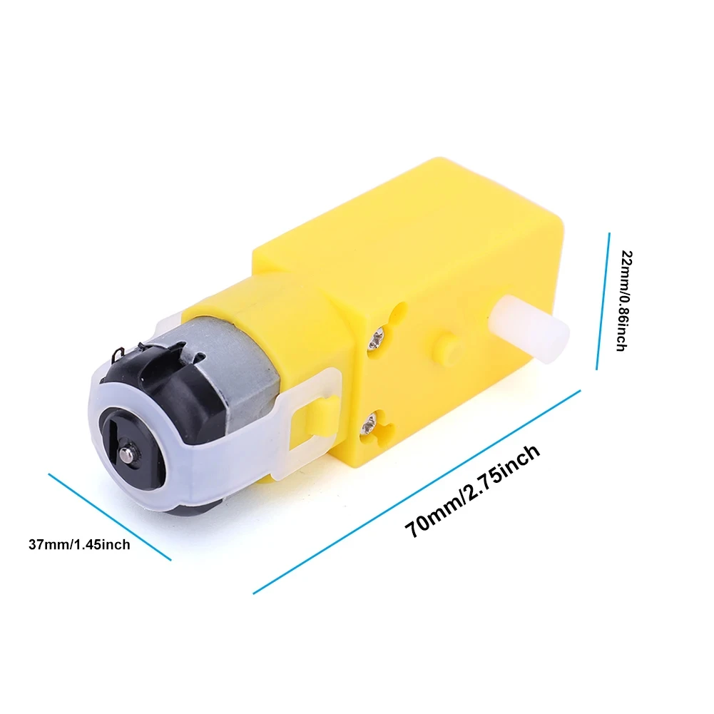 TT Motor 130motor Module Robot Smart Car Dual Shaft Geared Motor Module for Arduino DC3V-6V DC Gear Robot Car Motor 1:48
