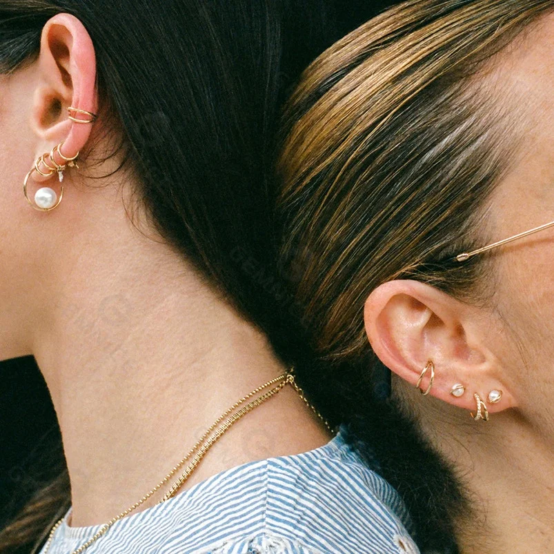 Серьги-гвоздики из драгоценных 925