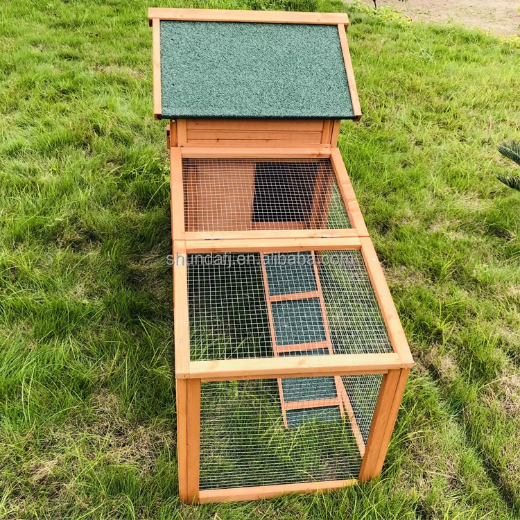 SDR024-01 Pet Rabbit Hutch Wooden rabbit House Cage Outdoor Guinea Pig Cage