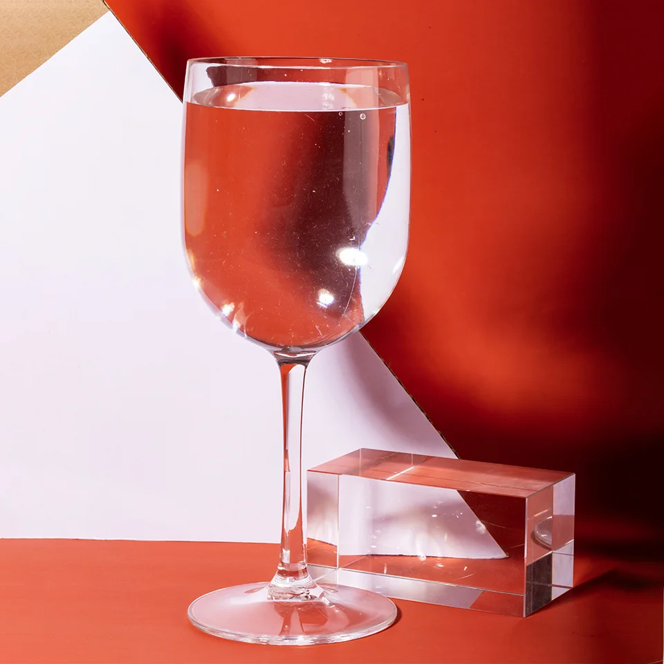 Acrylic Plastic Champagne Coup Colored Goblet White Wine Glasses Crystal