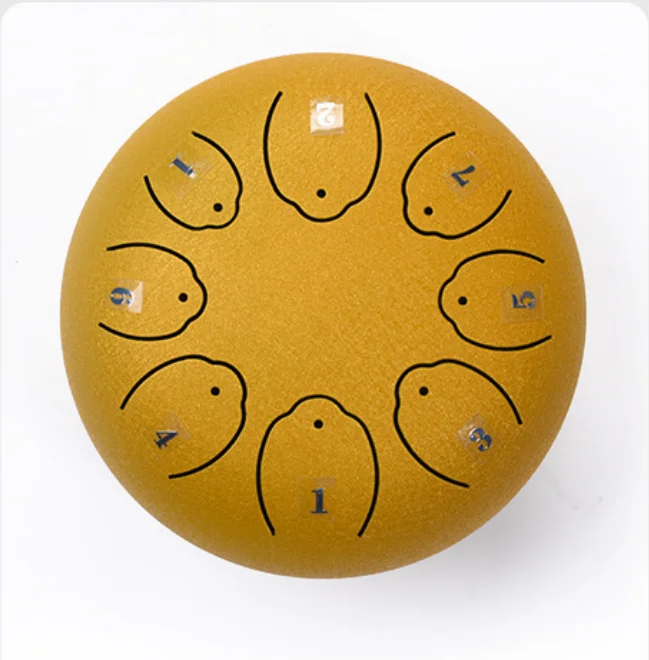 Factory Direct Wholesale Price  6 Inch 8 Tone Small Fish Tongue Drum High Quality Steel Tongue Drum