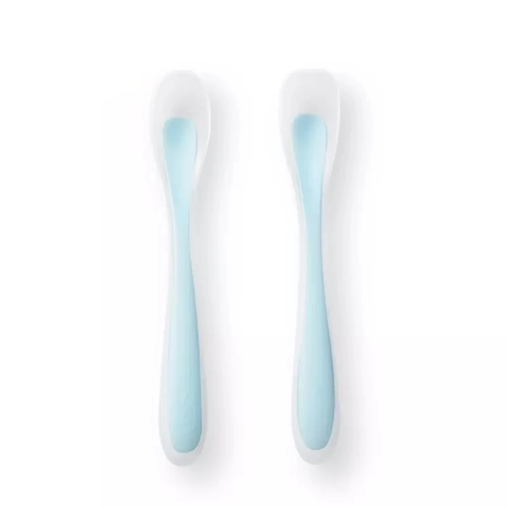 Durable Silicone Feeding Silicone Fork And Munchkin Baby Spoon