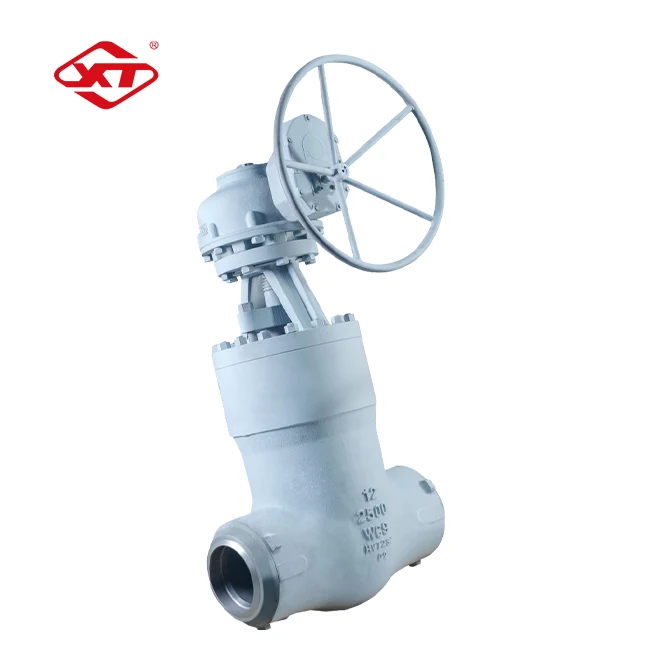 
Strong tightness Bevel gear welding gate valve Large volume For high temperature and high pressure 