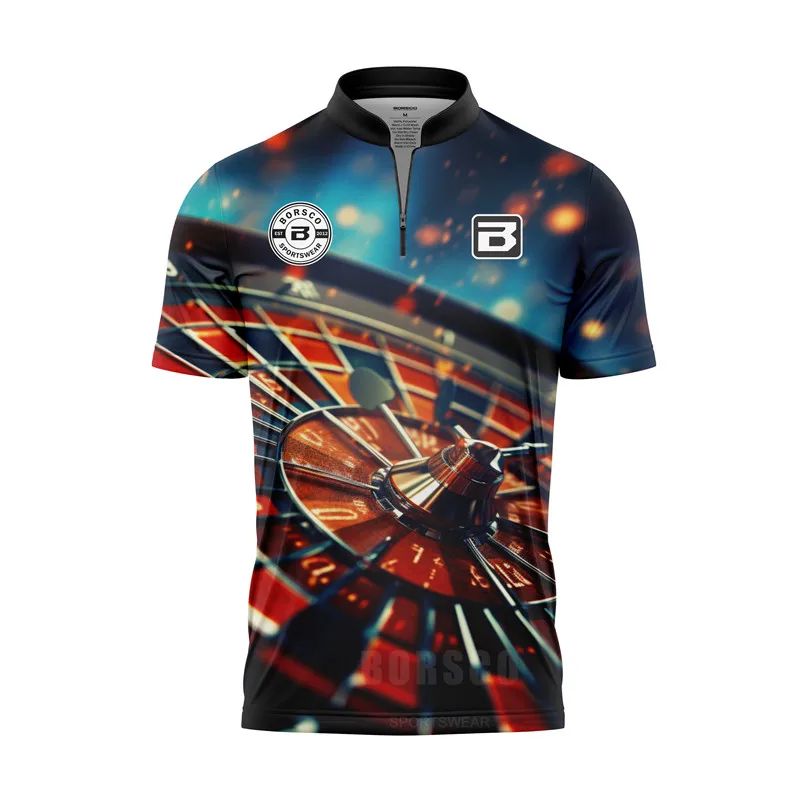 Mens Clothing Custom Sublimated Flight Faction Dart Jersey Man Polo T Shirt
