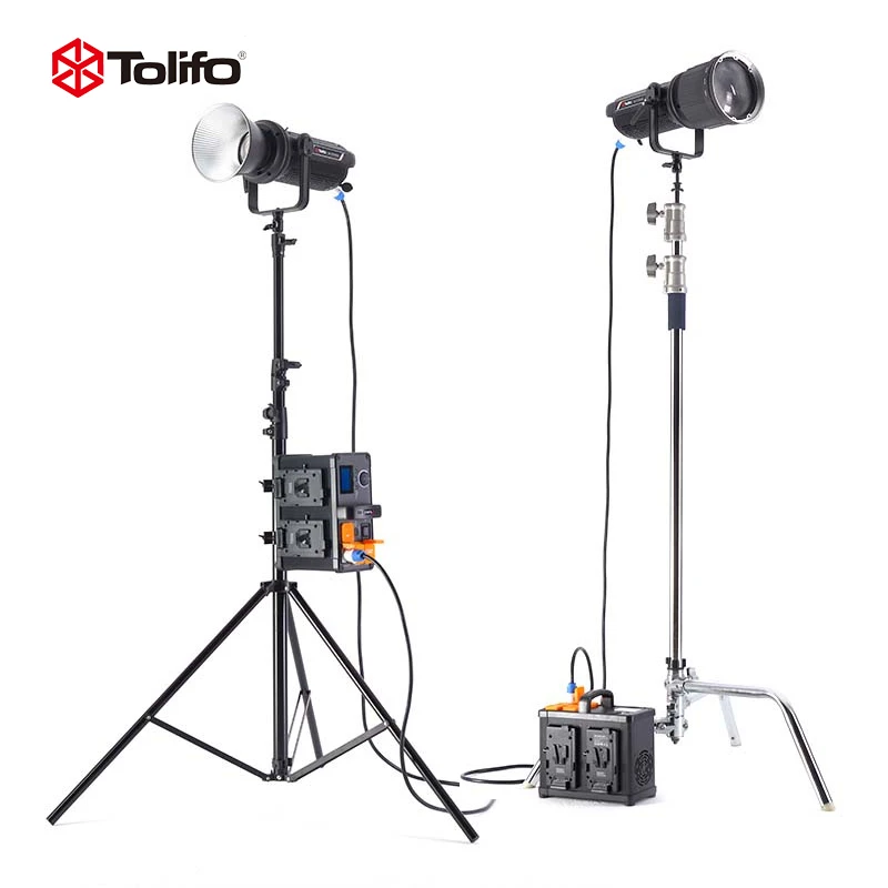 Tolifo 700W фотографическое освещение 110500Lx Lux светодиодное для видеосъемки со встроенными