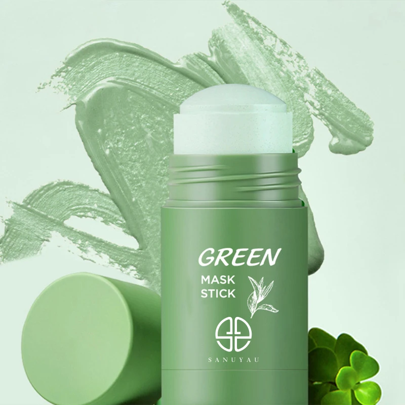
Wholesale High Quality green tea purifying clay stick mask Deep Cleansing green clay mask stick 