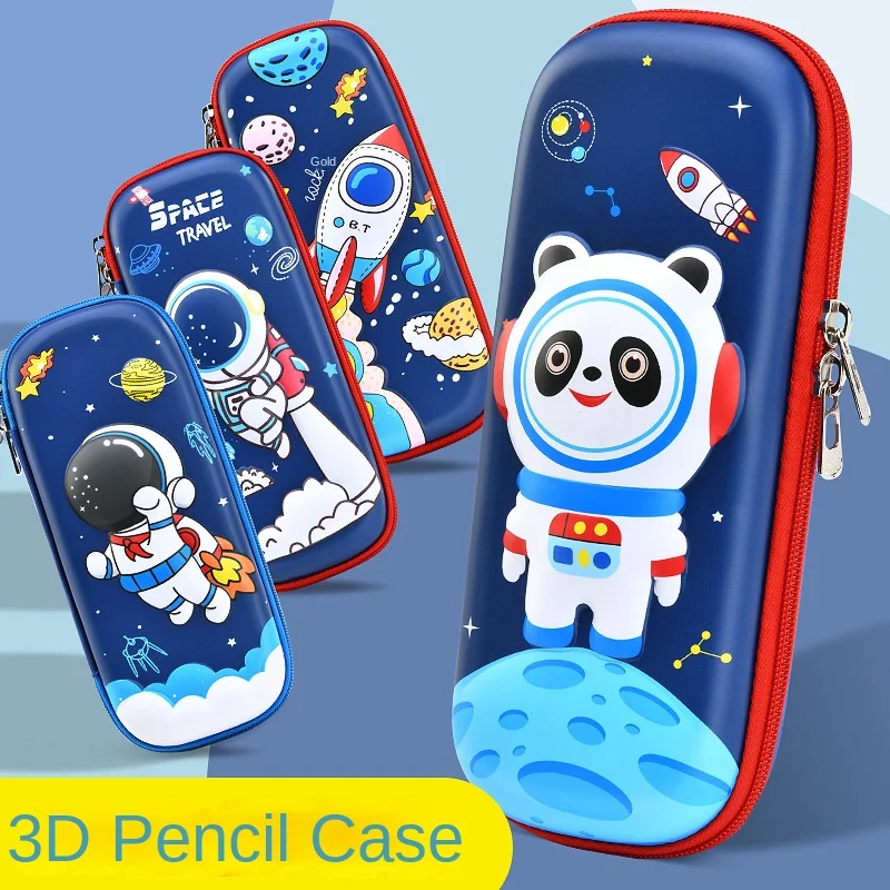 Christmas gifts Space design 3D eva pencil case pencil case packing zipper durable plastic eva pencil case