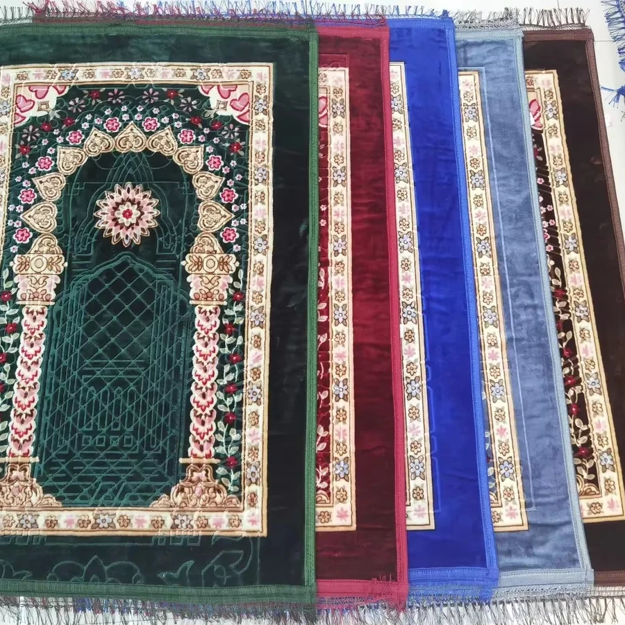 Wholesale Embossed Muslim Worship Blanket Carpet Prayer Mat Rug Carpet Muslim Prayer Mat Islamic