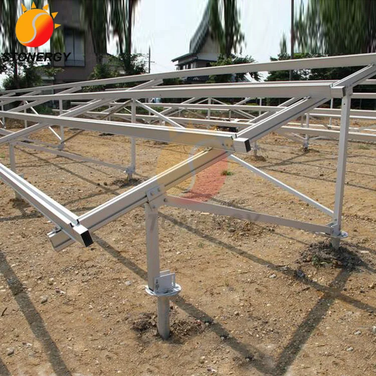 Waterproof solar rack pv ground mount N type ground solar Power Mounting System Bracket Kit