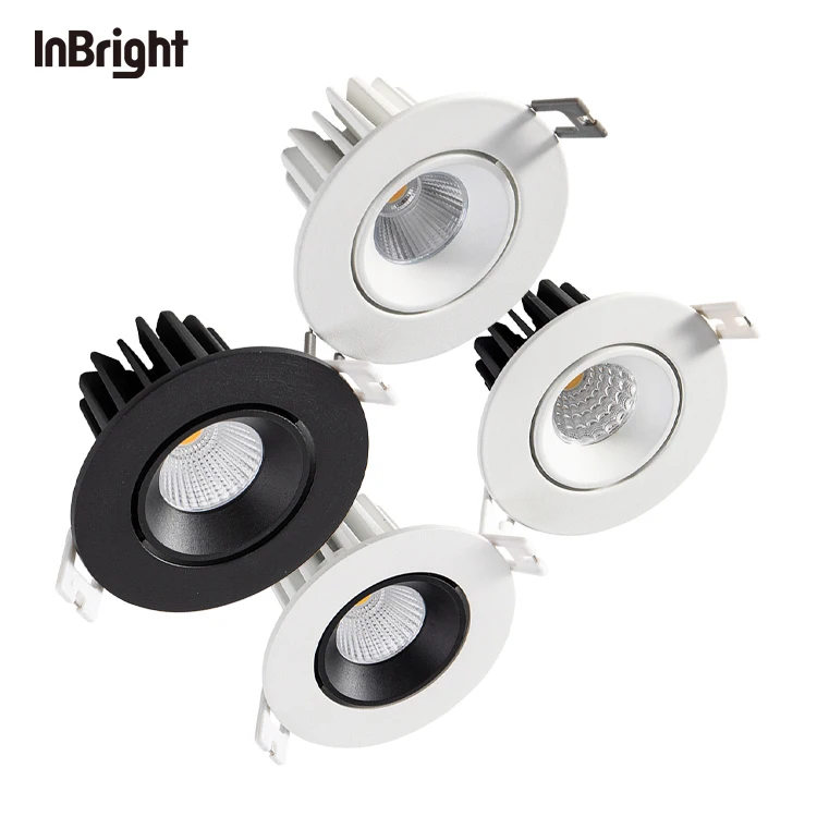 Commercial Round Indoor Adjustable Spot Light Waterproof 8W Ceiling Recessed Spotlights