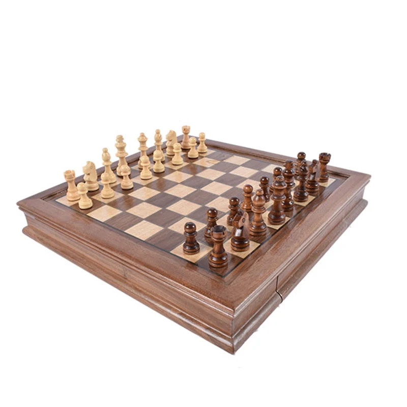 Customized Backgammon Wooden Chess Game Chess Set Manufacturer Chess Board