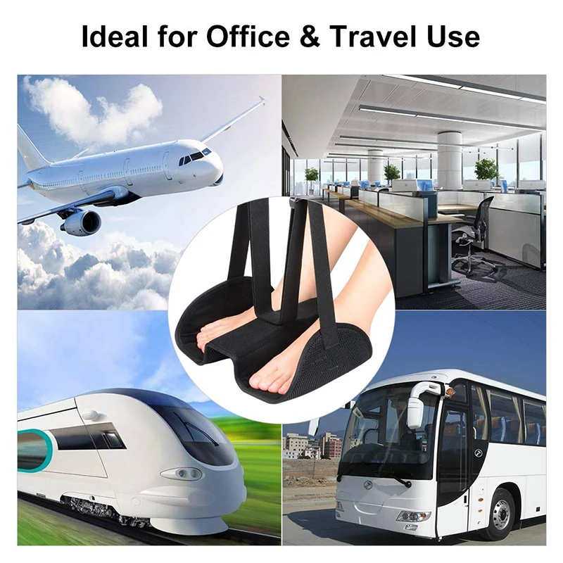 Factory Directly Supply Foot Rest Under Desk Adjustable Foam Foot Rest Cushion for Under Desk Airplane Footrest for Flight