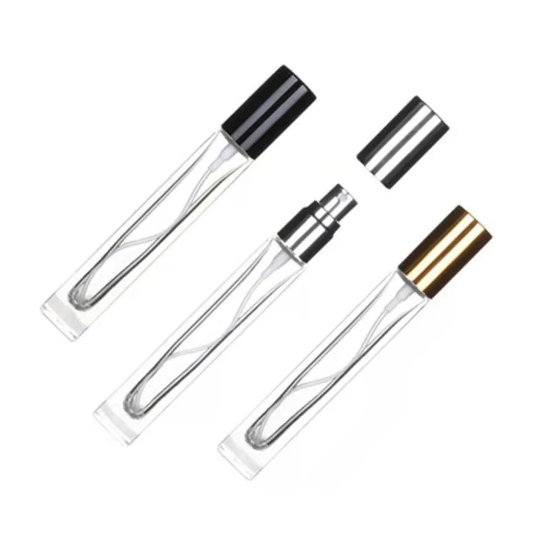 Thick Bottom Vintage 10ml Mini Round&Square Clear Refillable Perfume Glass Bottle Mouth Spray Bottles Perfume Decants