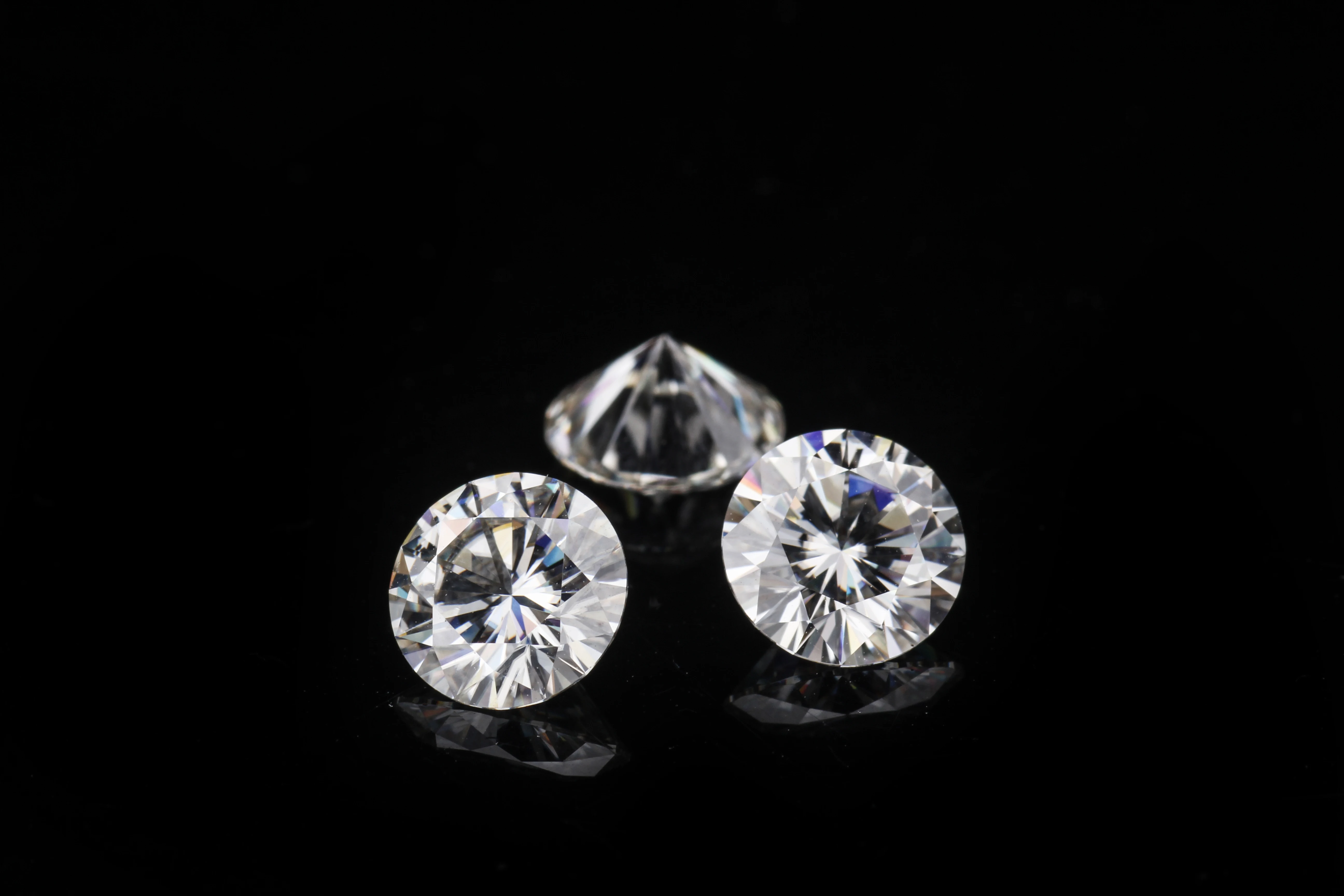 1CT Moissanite Free GRA Certificate Round Brilliant Cut VVS Clarity Pure D Color Loose Moissanite Stones