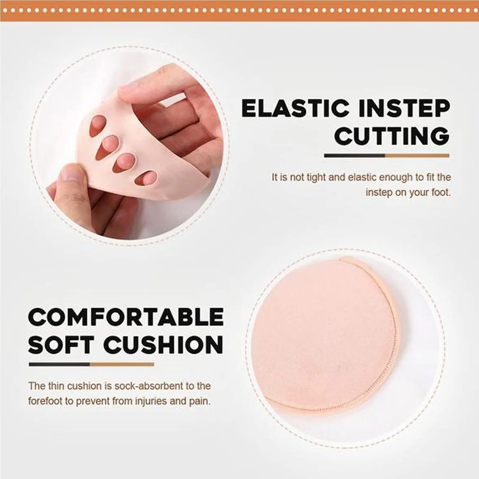 Silicone Honeycomb Forefoot Pad  Women High Heel Shoes Foot Blister Caretoes Insert Pad Insole Breathable Mat Pain Relief