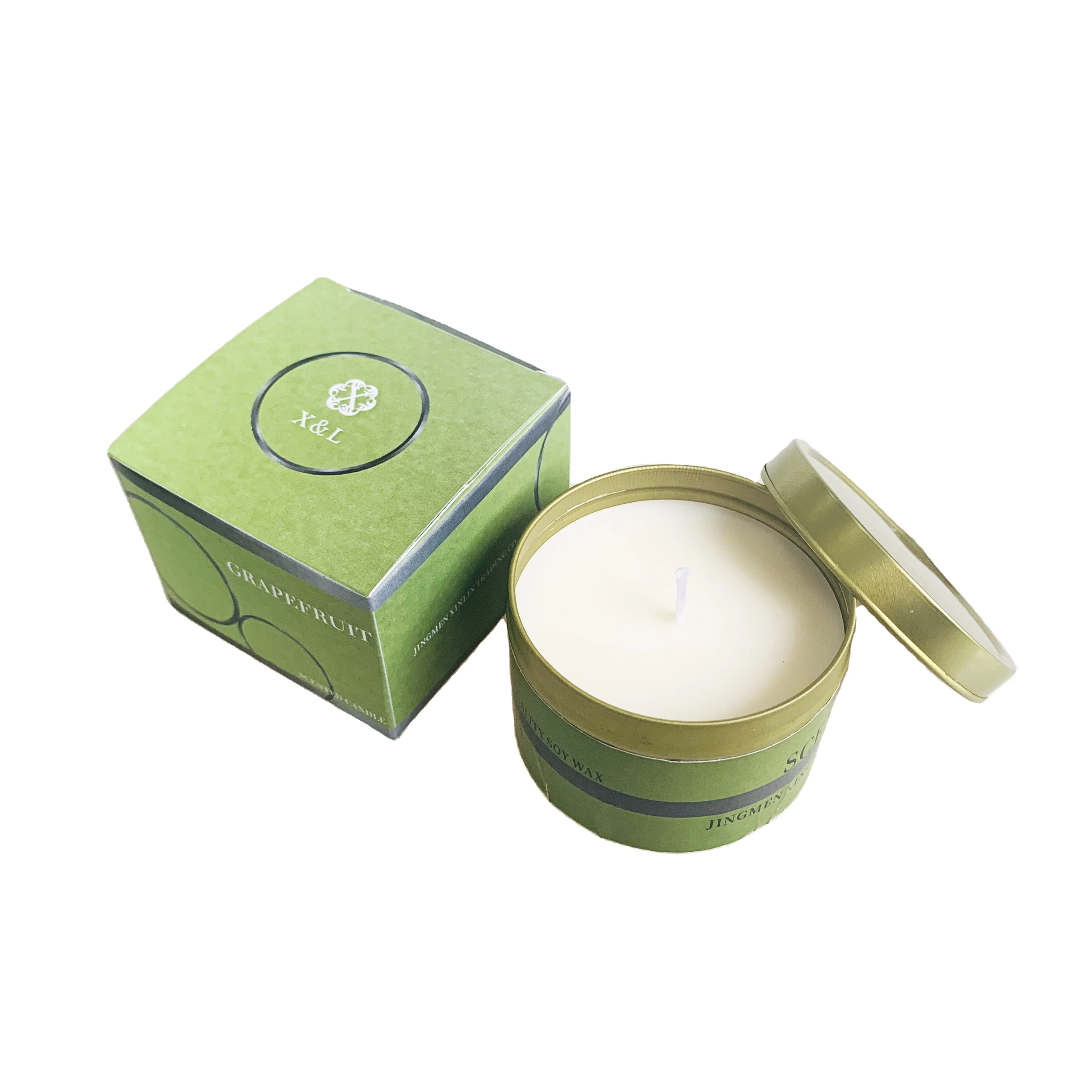 Small Size  Soy Wax Traveling Tin Aroma Candles Wholesale Manufacturer Tin Scented Candles