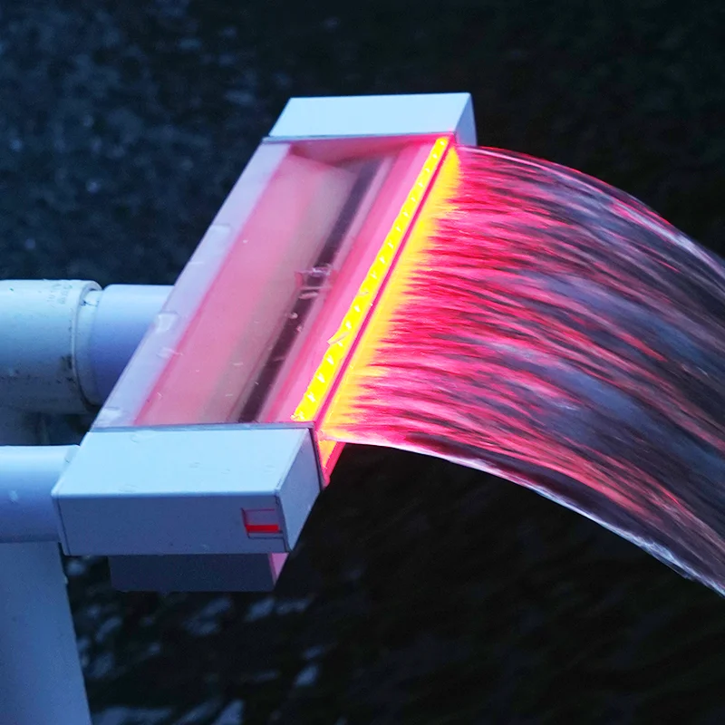 outdoor fountain waterfall water feature outdoor waterfall water fall led artificial rock waterfalls for pools