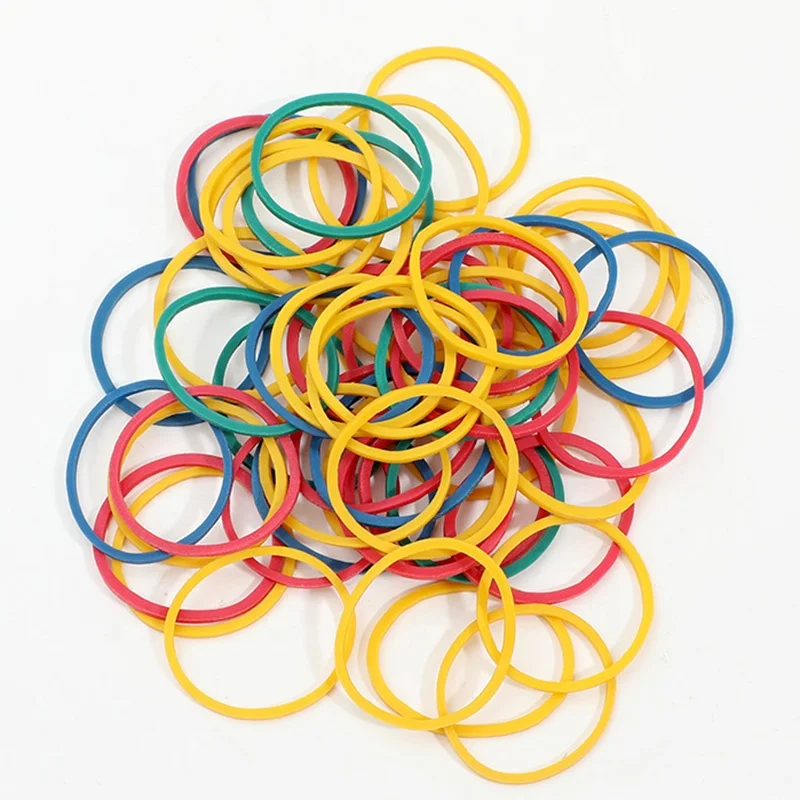 Anti-Aging colorful  h Rubber Bands Elastic For Bundle Office Stationery Supplies