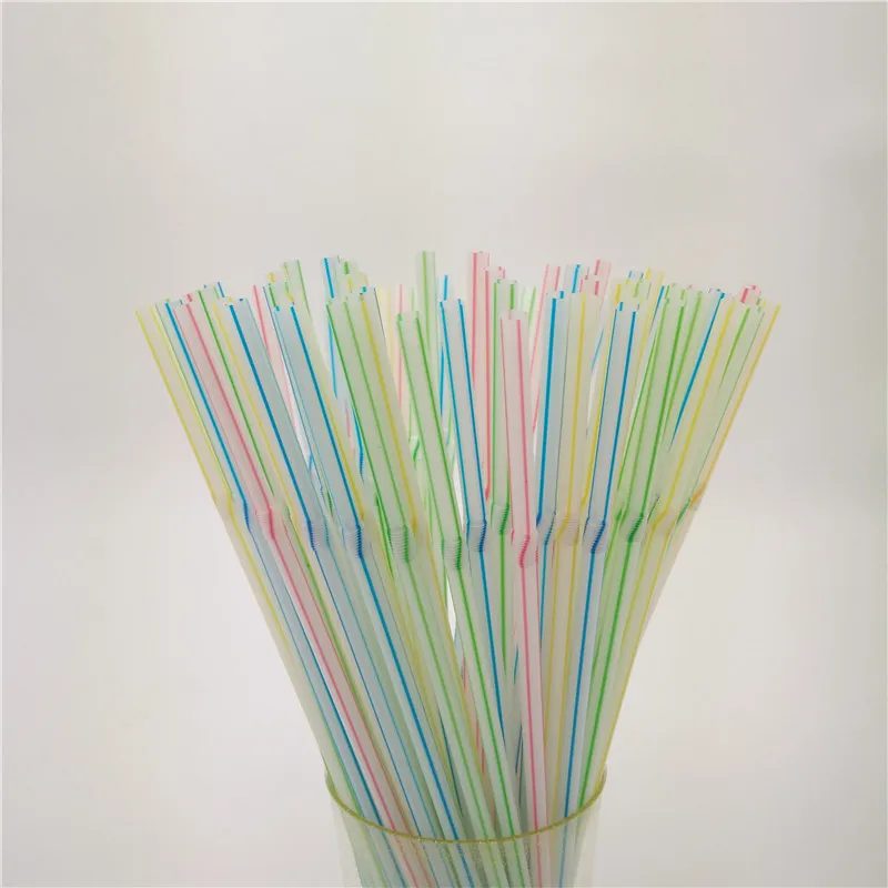 100% Compostable Plant Based PLA Straws Plastic Less Biodegradable Drinking Straws Disposable Eco Friendly Plastic Bar Straws