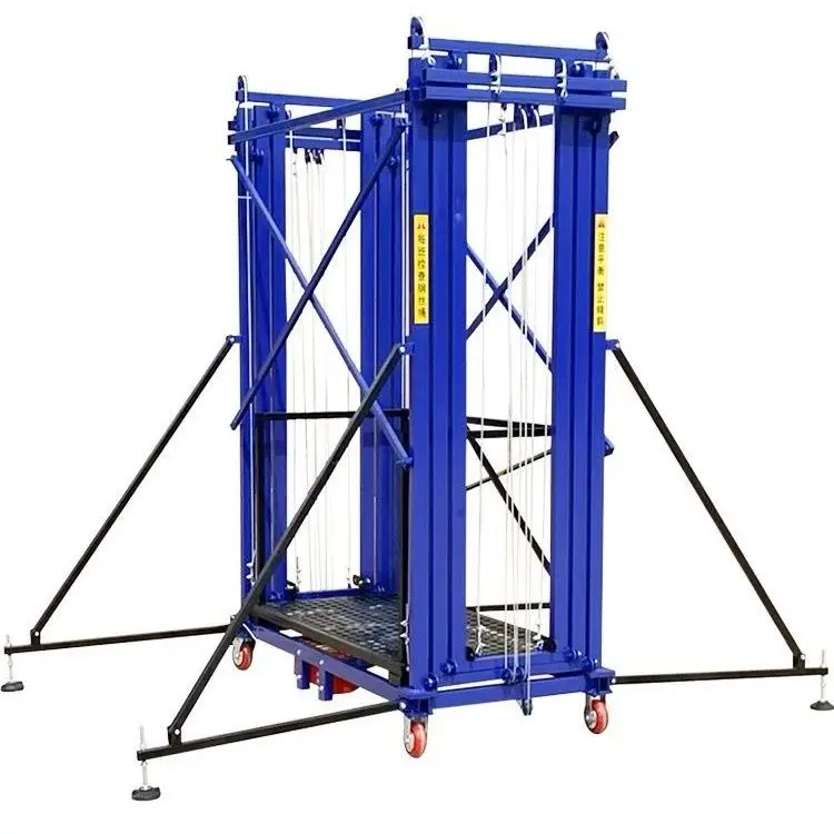 Woheng 3m-6m Mobile Electric Lifting Scaffold Hydraulic Automatic Scaffolding Elevator For Construction