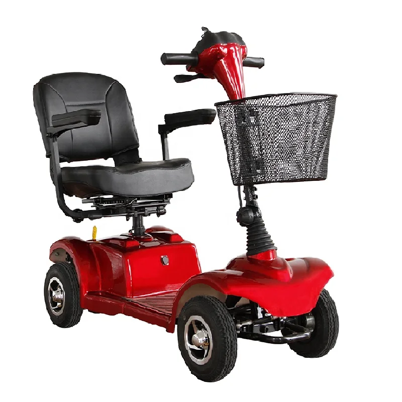 4 Wheel Handicapped Scooters  Long Range Battery Power Electric Scooter