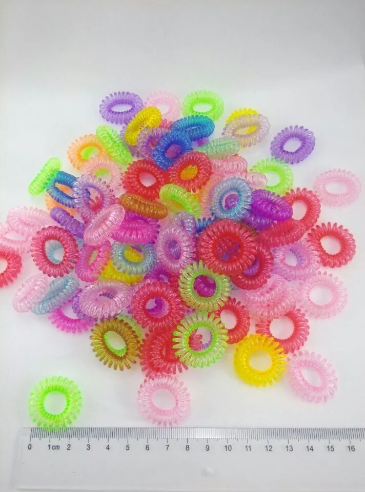 2.5cm Scrunchies Ties Telephone Cord Women Elastic Band Telephone Coil Accessories Hair Tie