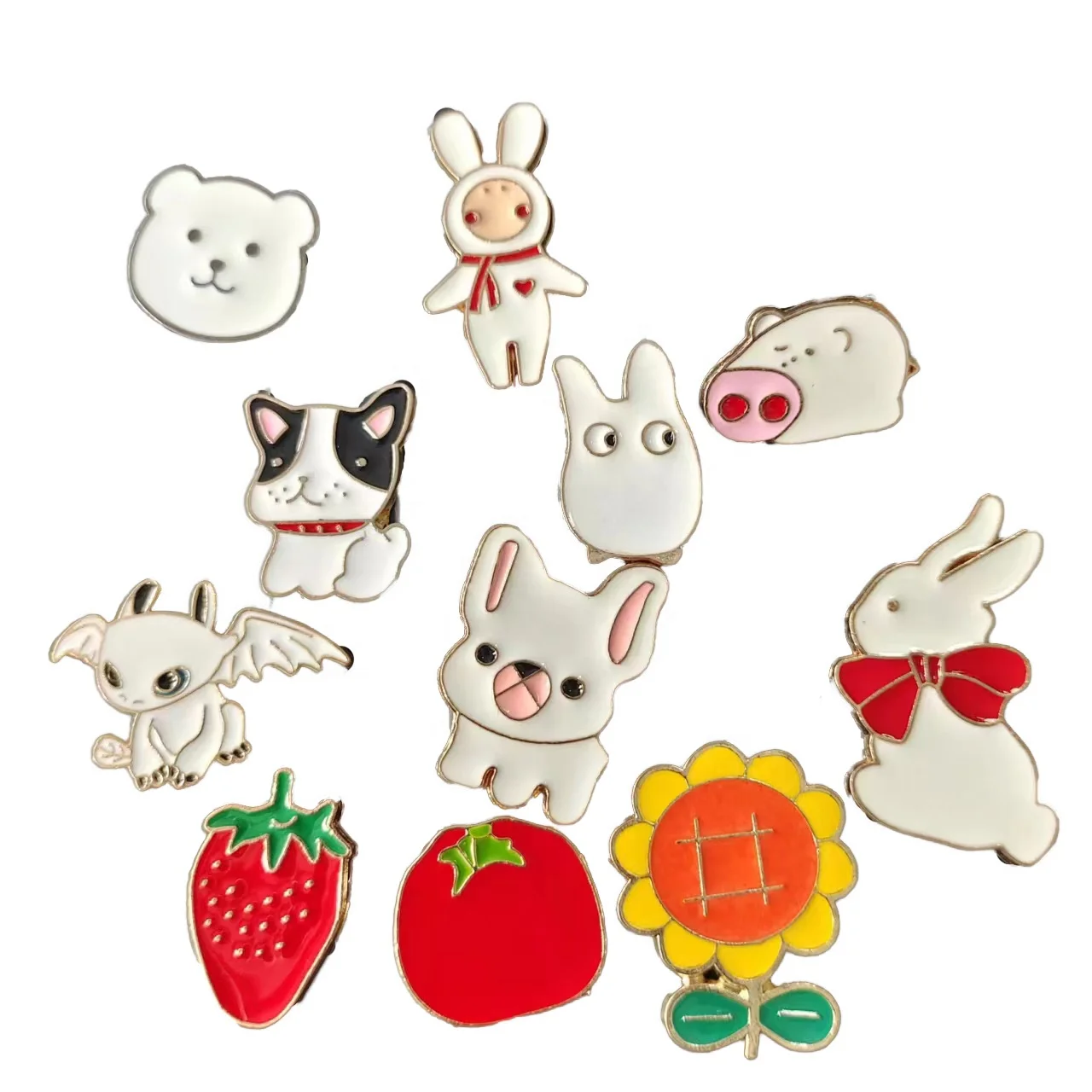 Button Pins Aesthetic custom Funny Cartoon brooch Cute Enamel Pins Bulk Enamel Pin for Backpacks Bag Hat clothes