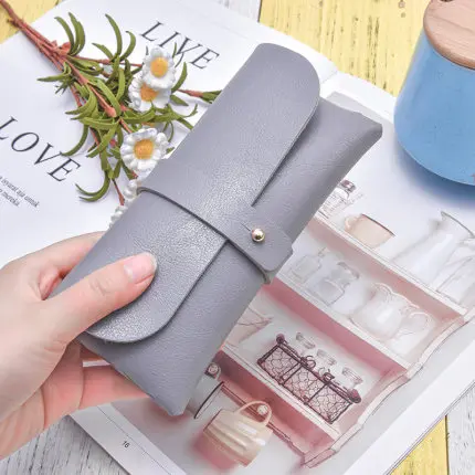 Fashion 2.0mm Thick Leather Eyeglasses Eyewear Sunglasses Bag Holder Case