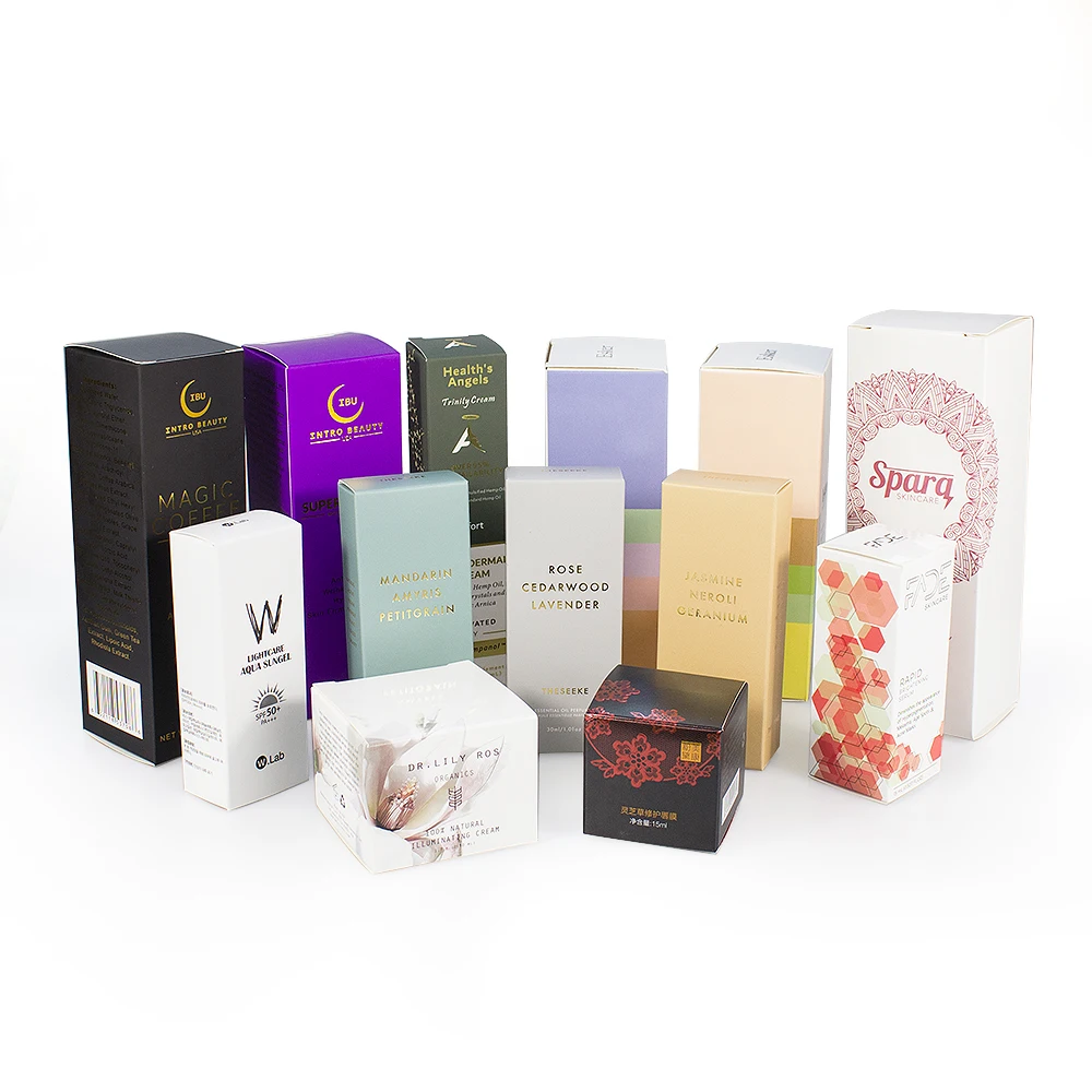 Custom High-End Cream Packaging Box Exquisite Paper Bottle Carton for Premium Cosmetic Packaging