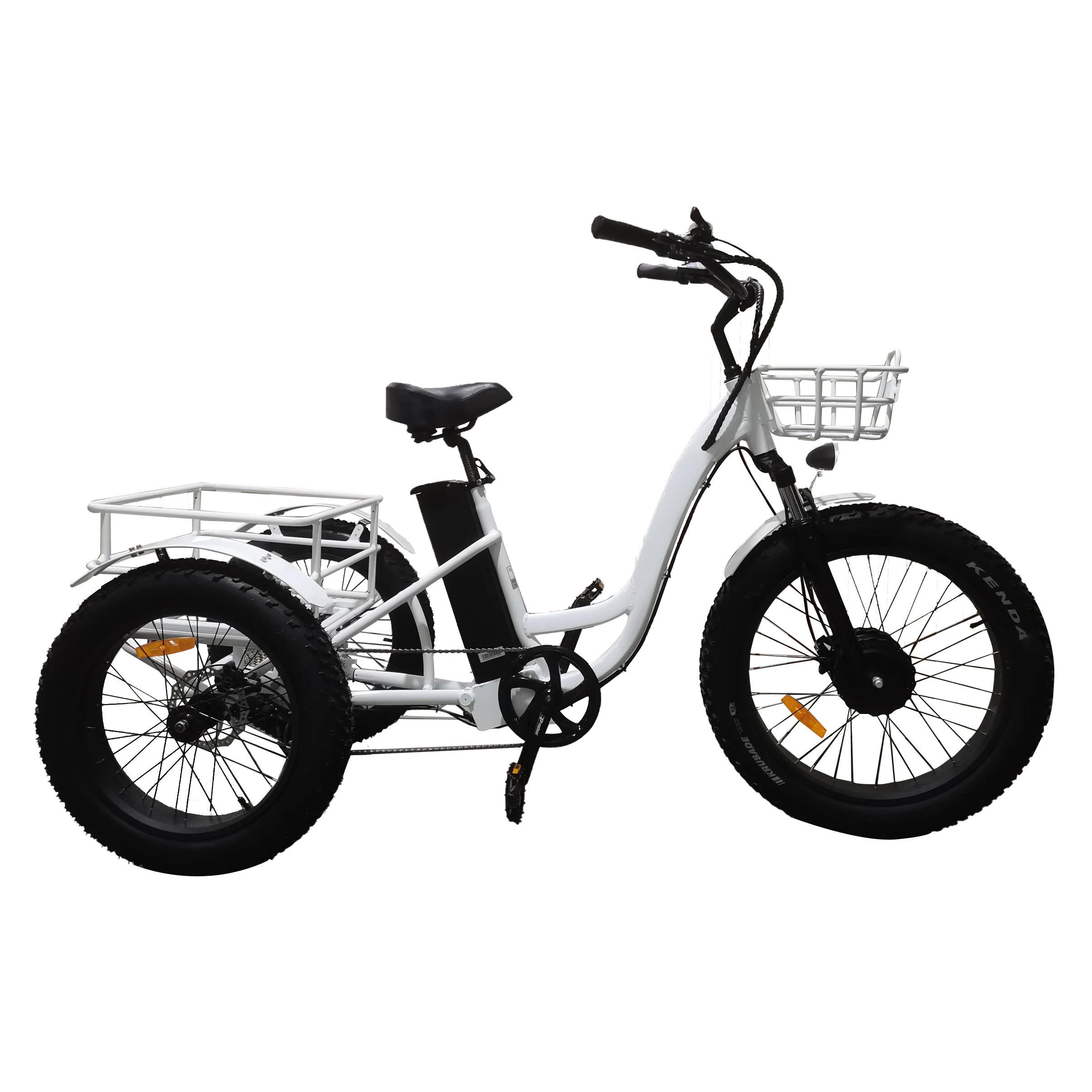 Hot Sale Fat Tire Ebike Super Power Fast Speed Long Range Tricycle Electric Lithium Battery Aluminum Alloy 9 Speed 48V
