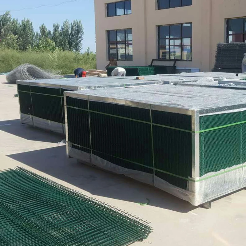 Wholesale security welded galvanized pvc coated curved wrought iron fence panel 3d curved fence for garden