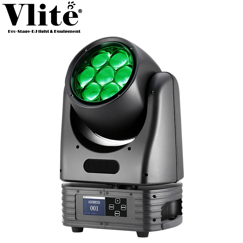 7x40W LED Beam Moving Head Stage Light Lumiere Disco RGBW Strobe LED Wash 7*40w Zoom for Live Shows and Events