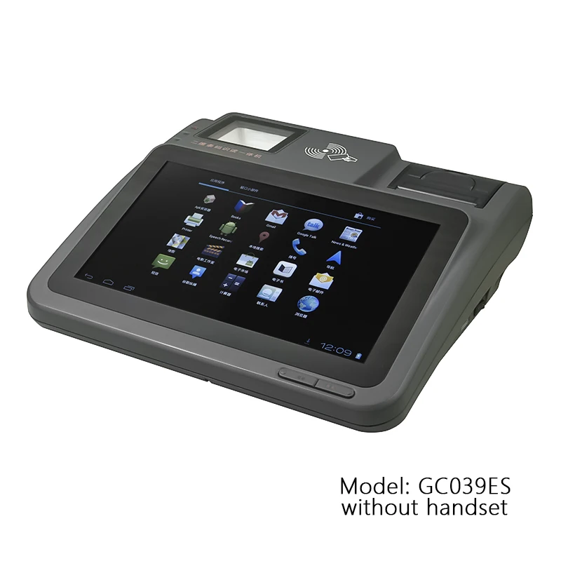 10.1inch wireless routing tablet pos terminal  with thermal printer Desktop billing  POS machine QR code reader pos hardware