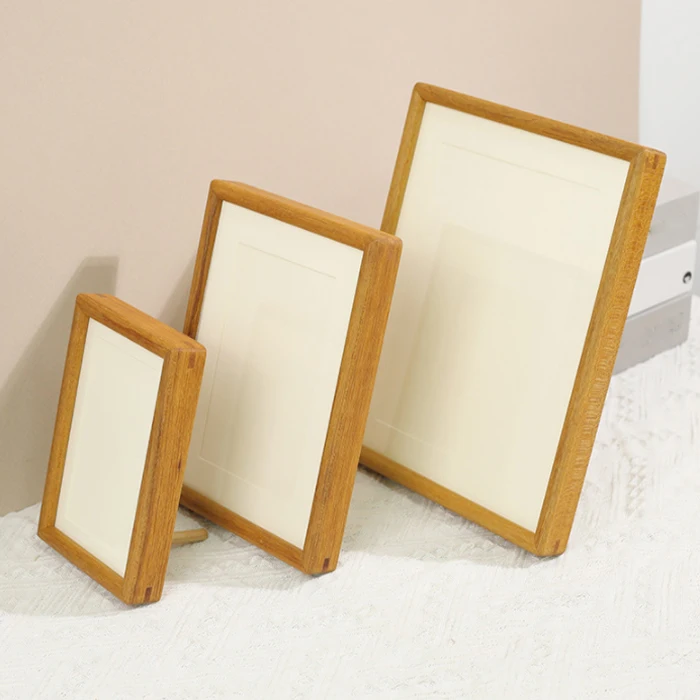 Black White Walnut Wood Decoration Art 3d Shadow Box wooden photo frame